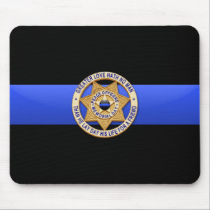 Mousepad Linha Azul Fino - Crachá