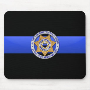 Mousepad Linha Azul Fino - Crachá