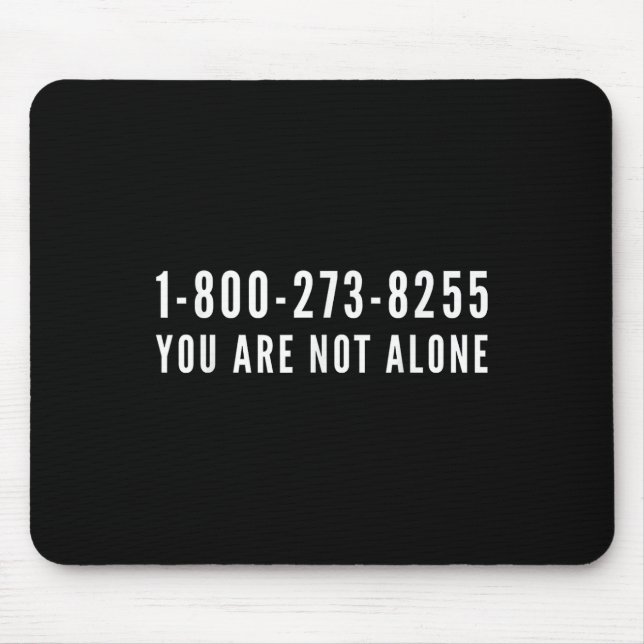 Mousepad Linha de Ajuda para Prevenção de Suicídio 1-800-27 (Frente)