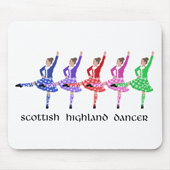 Mousepad Linha de Dança das Terras Altas Escocesas (Frente)