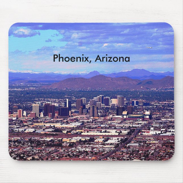 Mousepad Linha do horizonte da Arizona Phoenix durante o di (Frente)