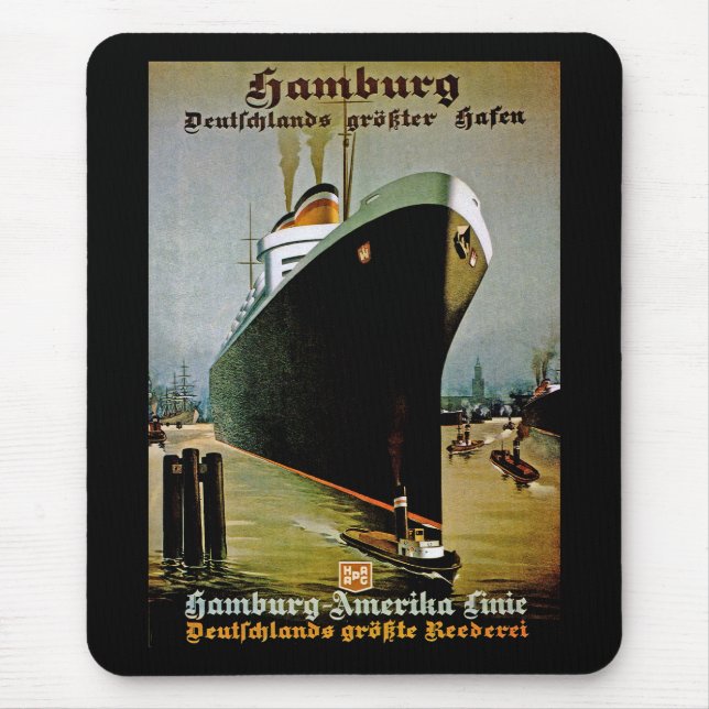 Mousepad Linha Hamburg-Amerika (Frente)