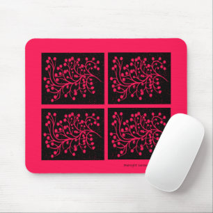 Mousepad Linha Jardim à Meia-Noite Flor de Framboesa