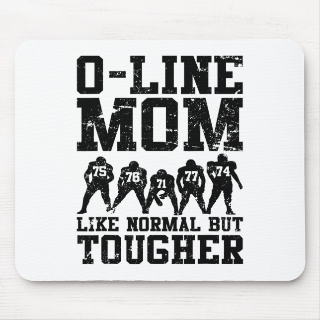 Mousepad Linha Ofensiva Engraçada Lineman Mãe de Futebol  (Frente)