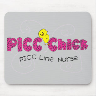 Mousepad Linha presentes do pintinho PICC de PICC da