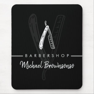 Mousepad Linha Preta e Branca Logotipos Mínimos de Marcas N