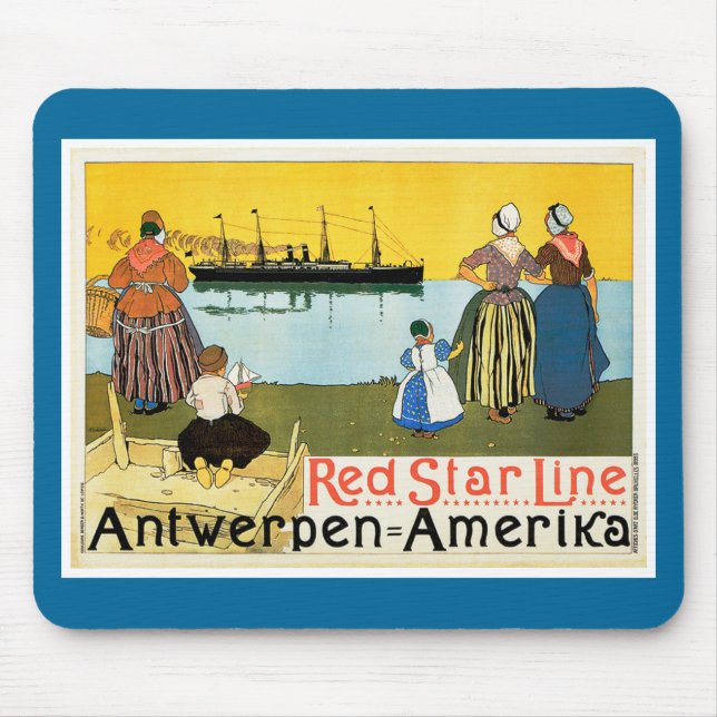 Mousepad Linha Red Star ~ Antuérpia-Amerika (Frente)