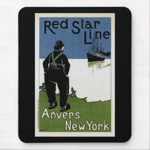 Mousepad Linha vermelha da estrela