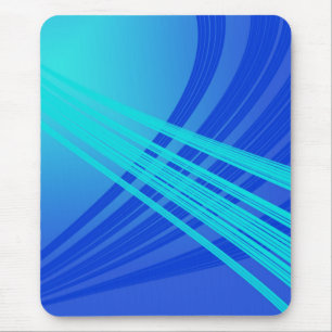 Mousepad Linhas Abstrato Azul e Teal