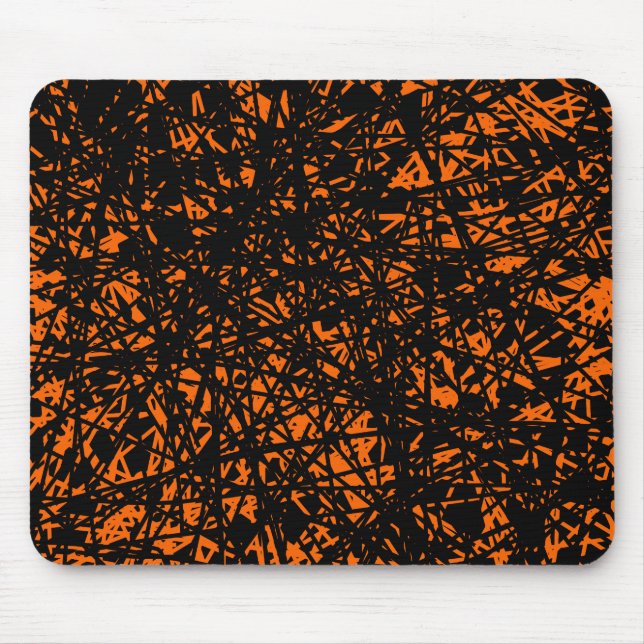 Mousepad Linhas abstrato - Laranja (Frente)