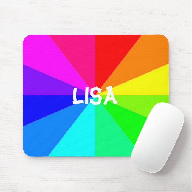 Mousepad Linhas arco-íris (Com mouse)
