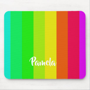 Mousepad Linhas brilhantes coloridas do arco-íris