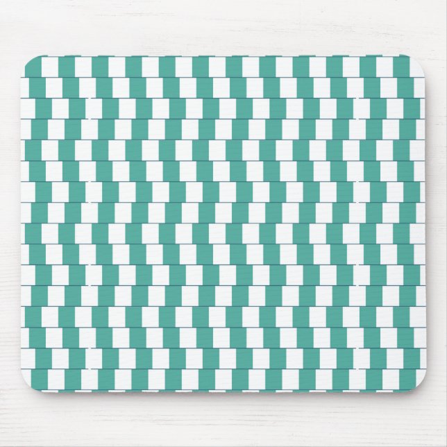 Mousepad Linhas confusas turquesa (Frente)