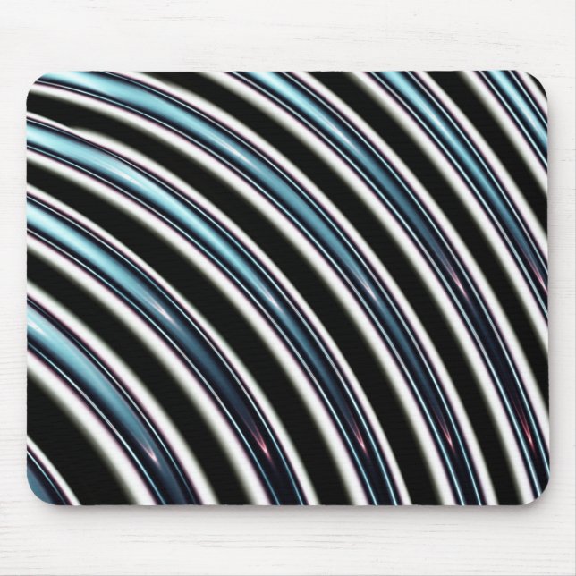 Mousepad Linhas curvadas perto acima de um Fractal (Frente)