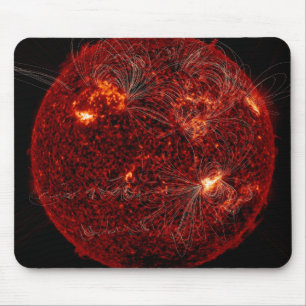 Mousepad Linhas de campo magnético no Sun 3