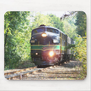 Mousepad Linhas de estrada de ferro locomotiva diesel da