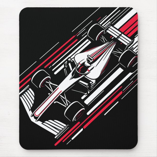Mousepad Linhas de Velocidade de Carro de Corrida de Fórmul (Frente)