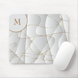 Mousepad Linhas Douradas Monogramadas
