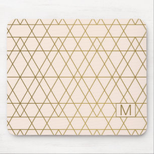 Mousepad Linhas Geométricas do ouro