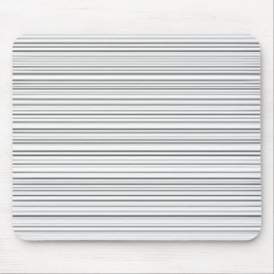 Mousepad Linhas horizontais à moda design em preto e branc