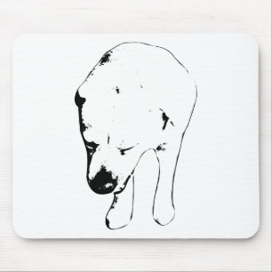 Mousepad Linhas Labradoras Focadas, Elevação Festiva Da Mes