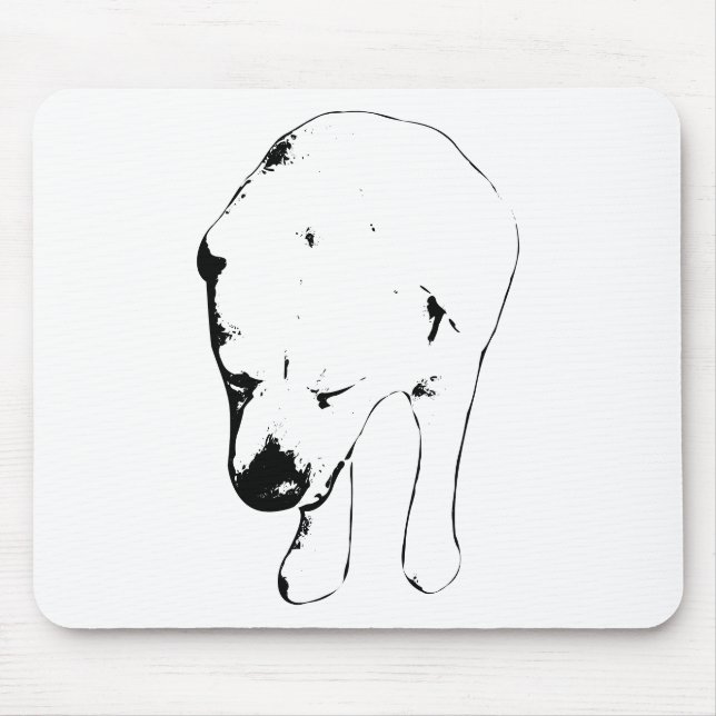 Mousepad Linhas Labradoras Focadas, Elevação Festiva Da Mes (Frente)