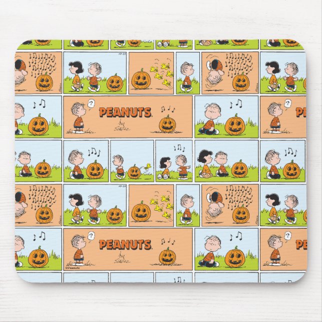Mousepad Linus & Lucy | Cantando Jack-O-Lanterna (Frente)