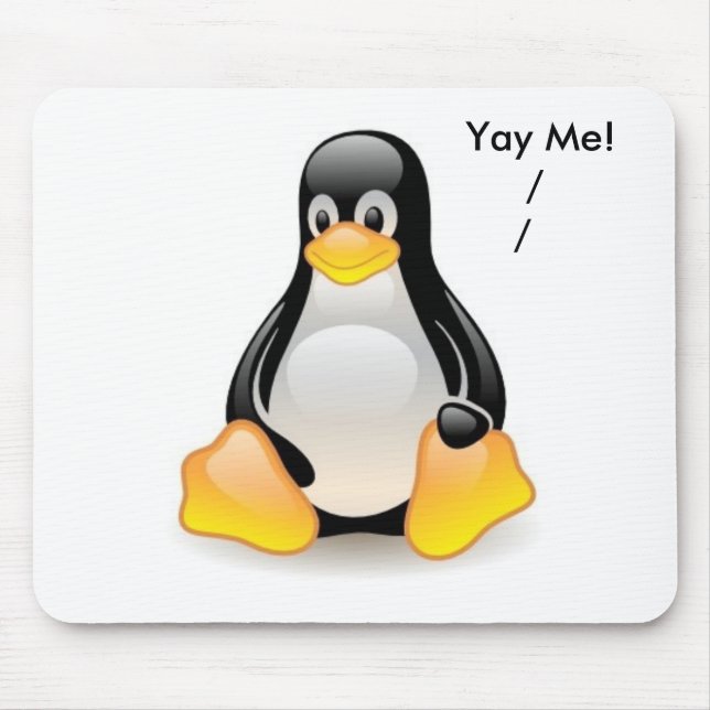 Mousepad Linux-pinguim-Tux (Frente)