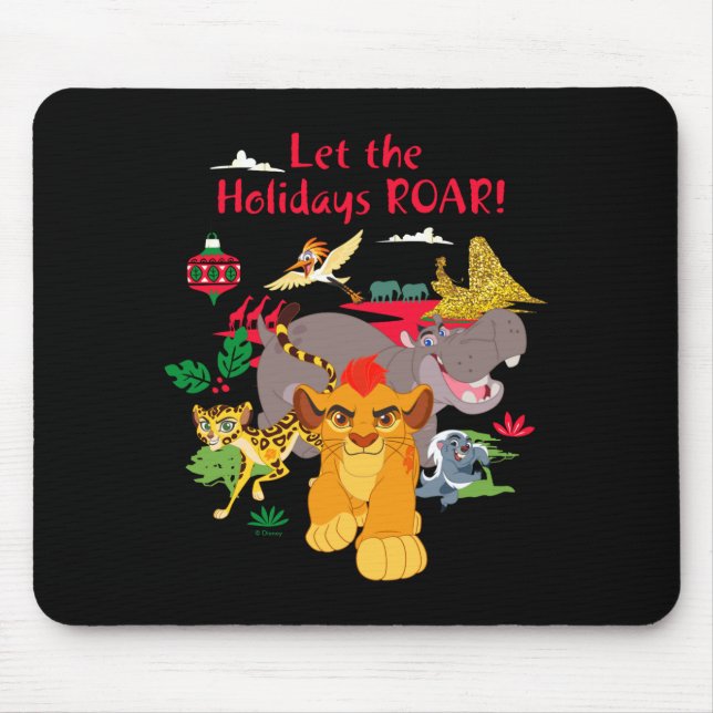 Mousepad Lion Guard Let The Holidays Roar  (Frente)