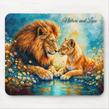 Lion Lioness, gatos selvagens natureza amam vida s