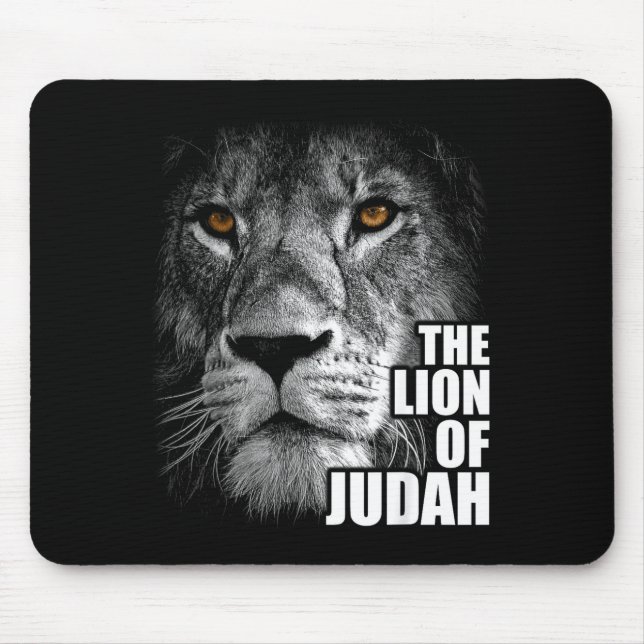 Mousepad Lion Of Judah Jesus Christian Faith Over Fear  (Frente)