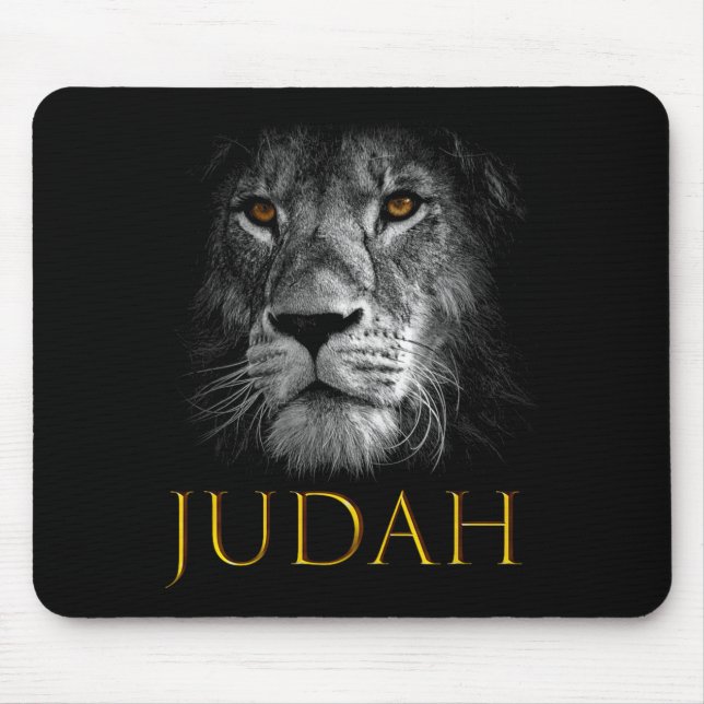 Mousepad Lion Of Judah Jesus Christian Faith Over Fear Prem (Frente)