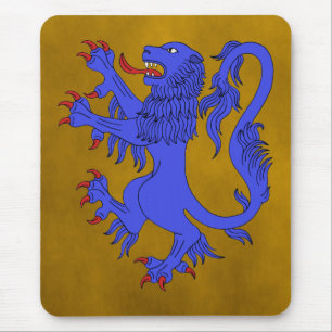 Mousepad Lion Rampant Azure