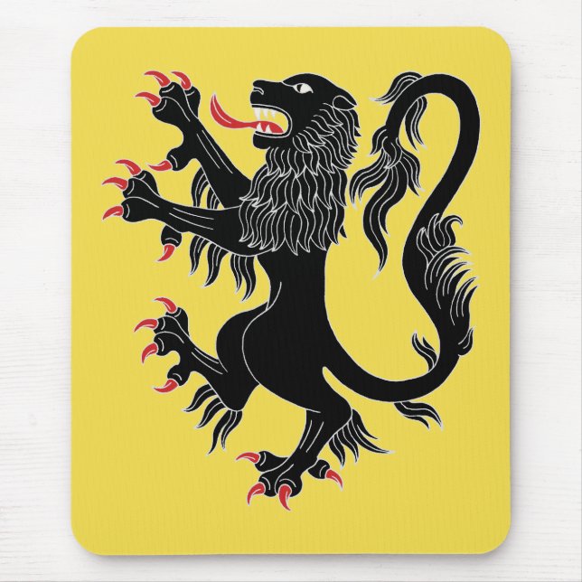 Mousepad Lion Rampant Sable (Frente)