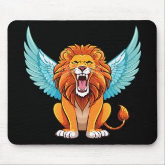 Mousepad Lion with wings