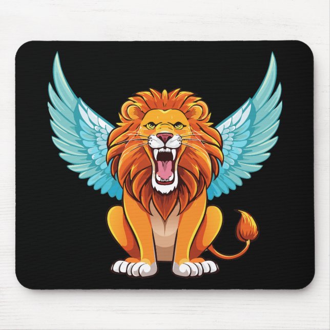 Mousepad Lion with wings (Frente)
