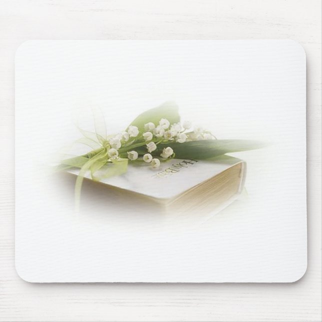 Mousepad lírio do vale com bíblia (Frente)