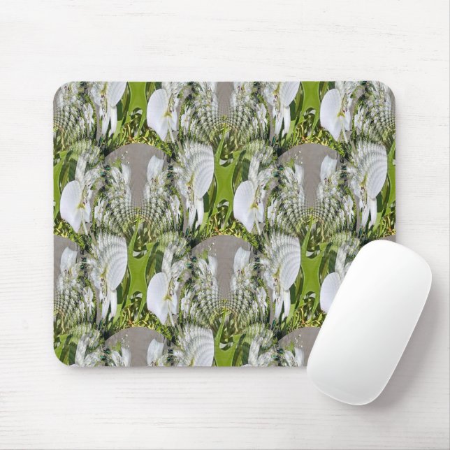 Mousepad Lírios brancos...... (Com mouse)