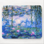 Mousepad Lírios de água de Monet<br><div class="desc">Lírios de água de Monet. Visite por favor minha loja para um design mais interessante e uma mais escolha da cor. => zazzle.com/iwheels*</div>