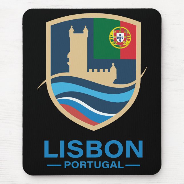 Mousepad Lisboa Portugal Europa (Frente)
