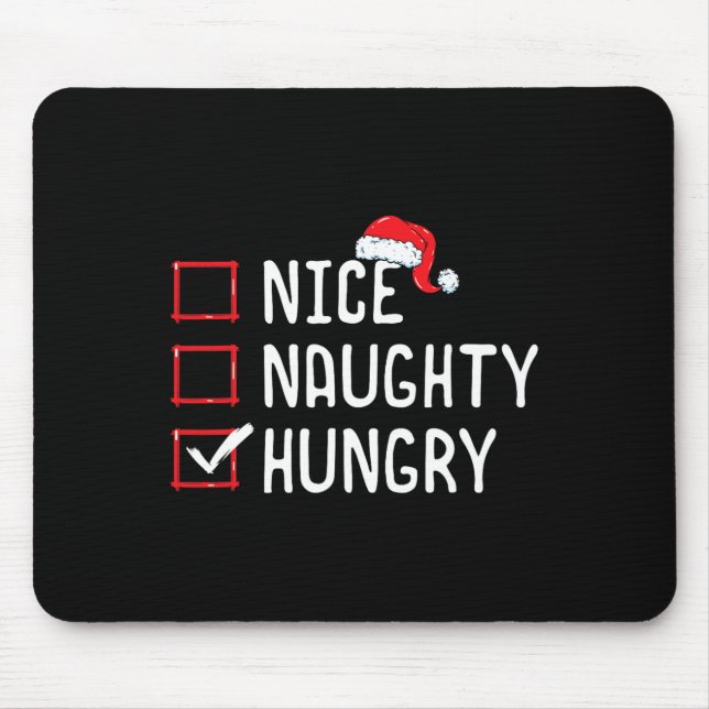 Mousepad Lista de natal malvada (Frente)