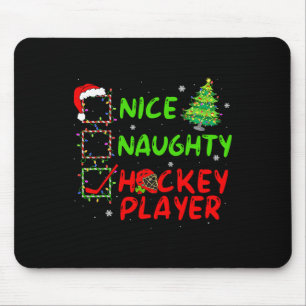 Mousepad Lista de Verificação de Jogador de Hóquei Bonito T