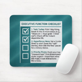 Mousepad Lista de Verificação de Produtividade e Função Exe