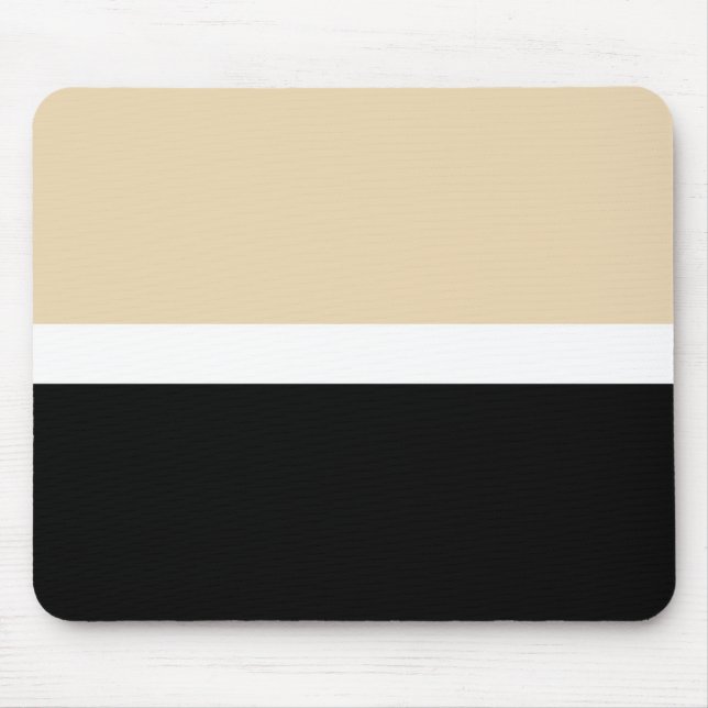 Mousepad Listra Abstrata Bege Preta (Frente)