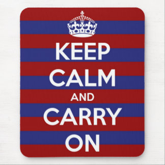 Mousepad Listra branca e azul vermelha