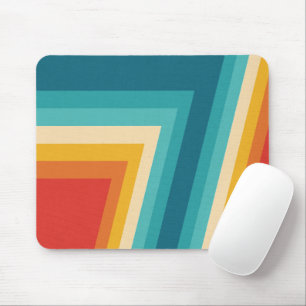 Mousepad Listra retro colorida - 70s, design 80s
