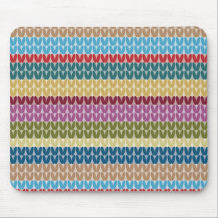 Mousepad Listrado de Estilo Tricotado