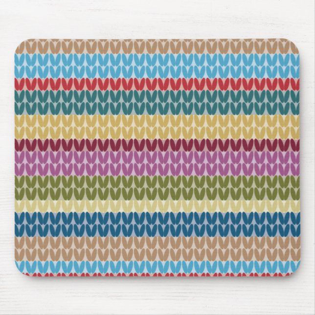 Mousepad Listrado de Estilo Tricotado (Frente)