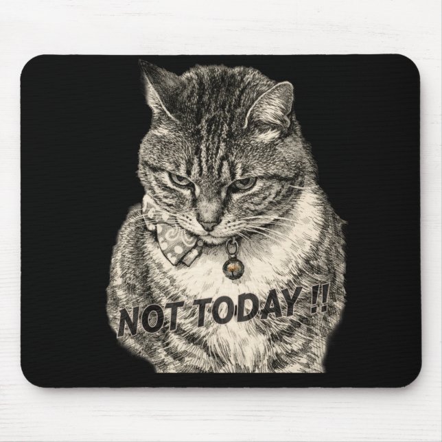 Mousepad Listrado "Tude" "NÃO HOJE" (Frente)