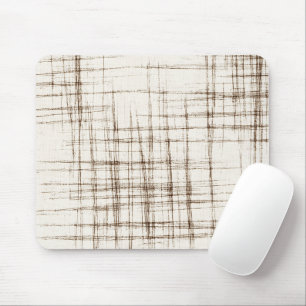 Mousepad Listras Abstratas Creme Marrom